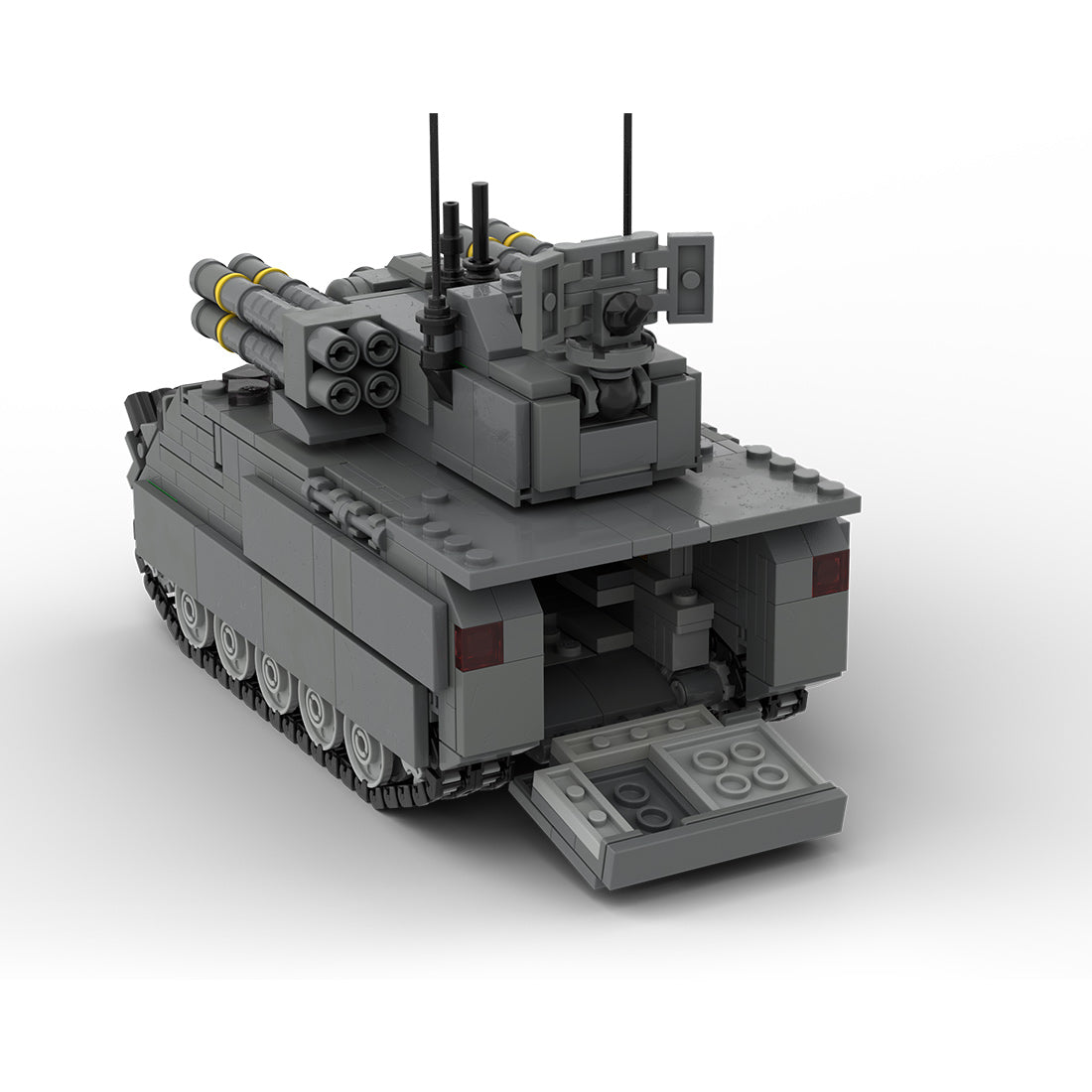 MOC - 205059 1/35 Scale M113 A2 ADATS Vehicle Building Blocks - LesDiy - Building Blocks