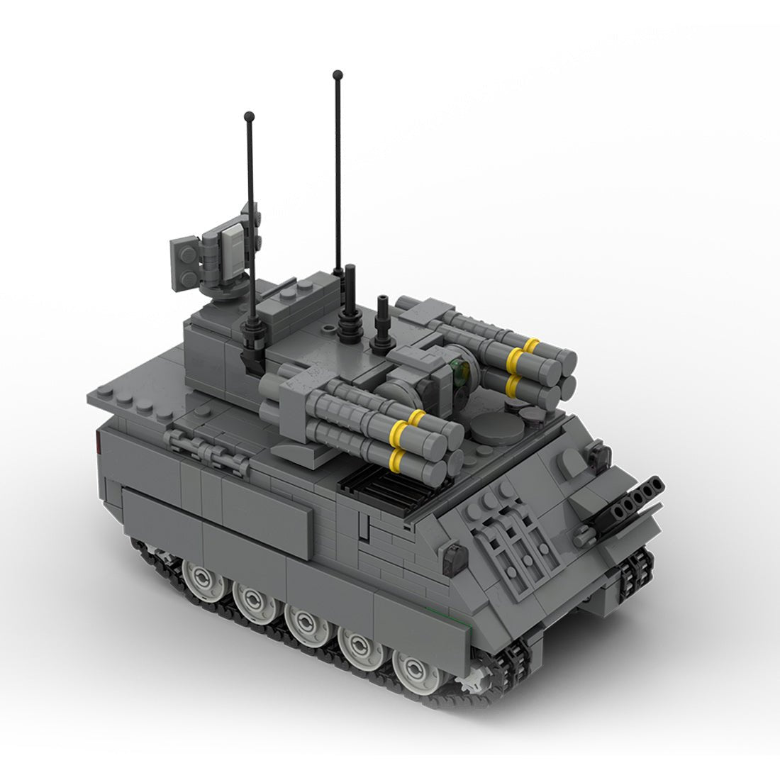 MOC - 205059 1/35 Scale M113 A2 ADATS Vehicle Building Blocks - LesDiy - Building Blocks
