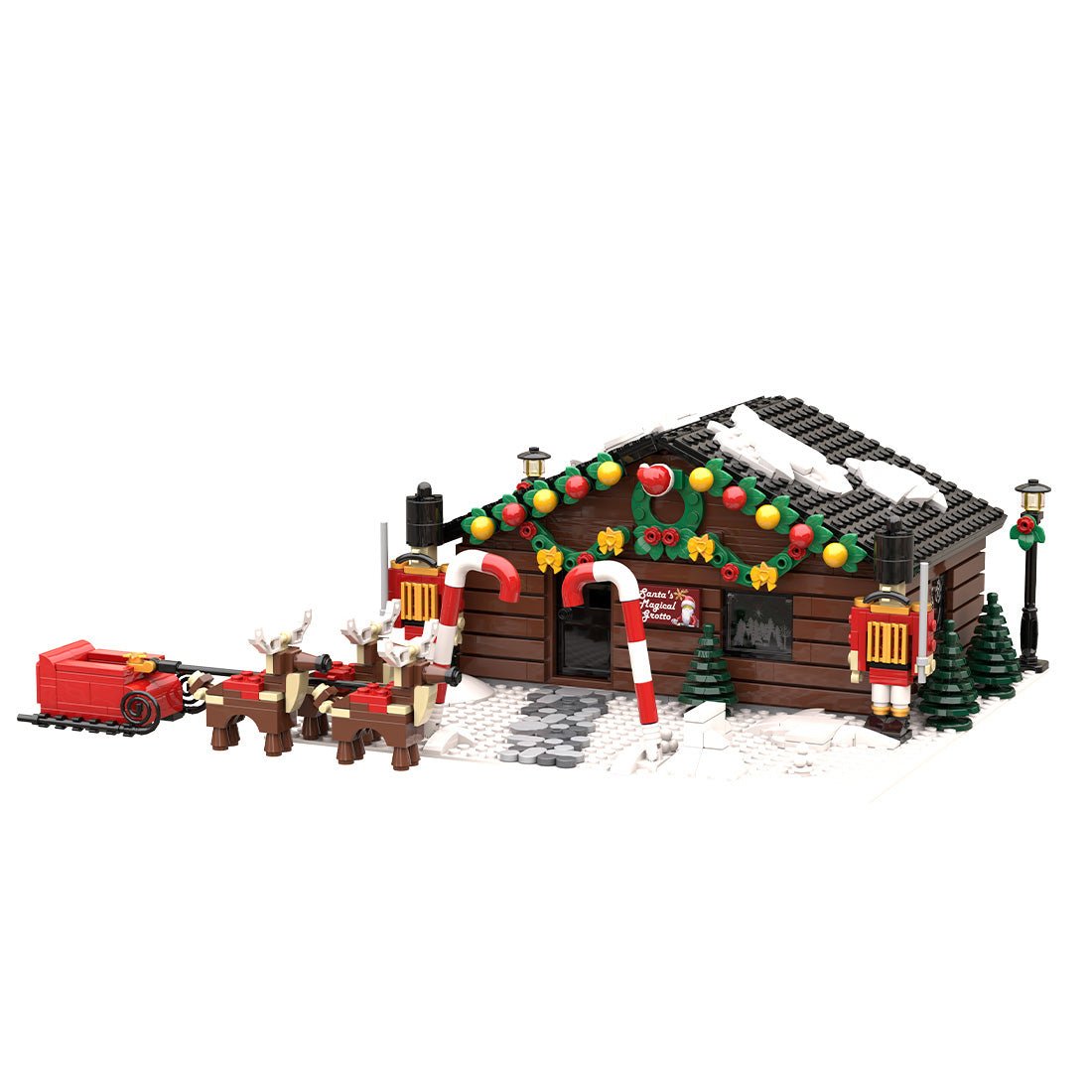 MOC - 205317 Santa's Grotto Building Blocks - LesDiy - building blocks