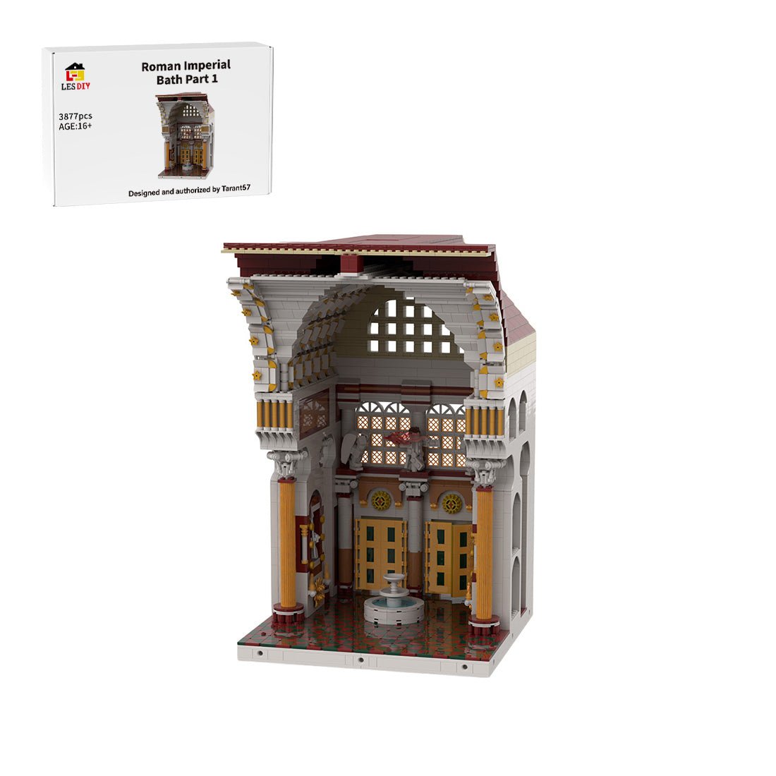 MOC-205519 Roman Imperial Bath Part 1 Building Blocks-LesDiy-MOC-