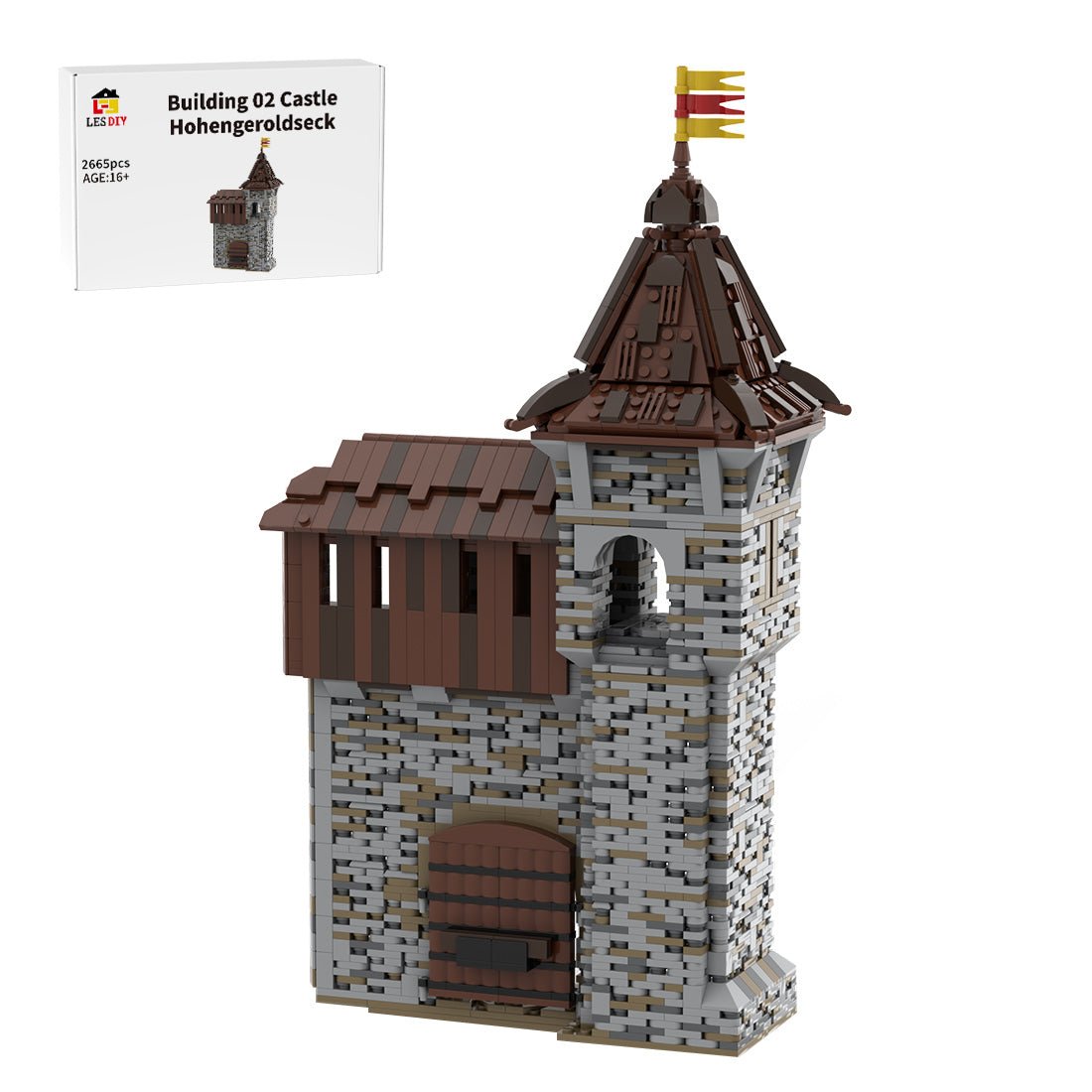 MOC - 206448 Building 02 Castle Hohengeroldseck - Path between the gates Building Blocks - LesDiy - Building Blocks