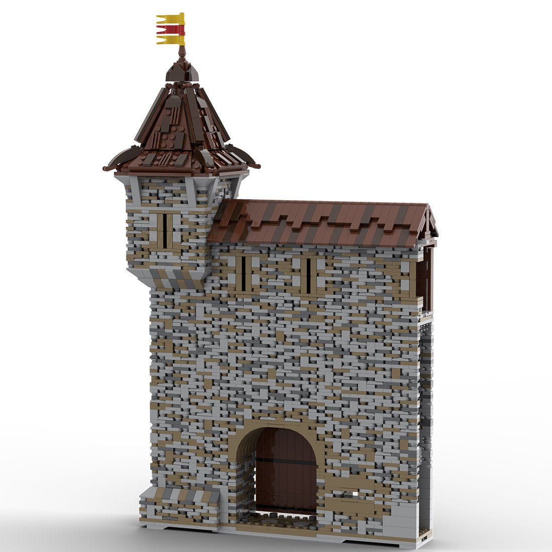 MOC - 206483 Building 03 Castle Hohengeroldseck - Outer gate Building Blocks - LesDiy - Building Blocks