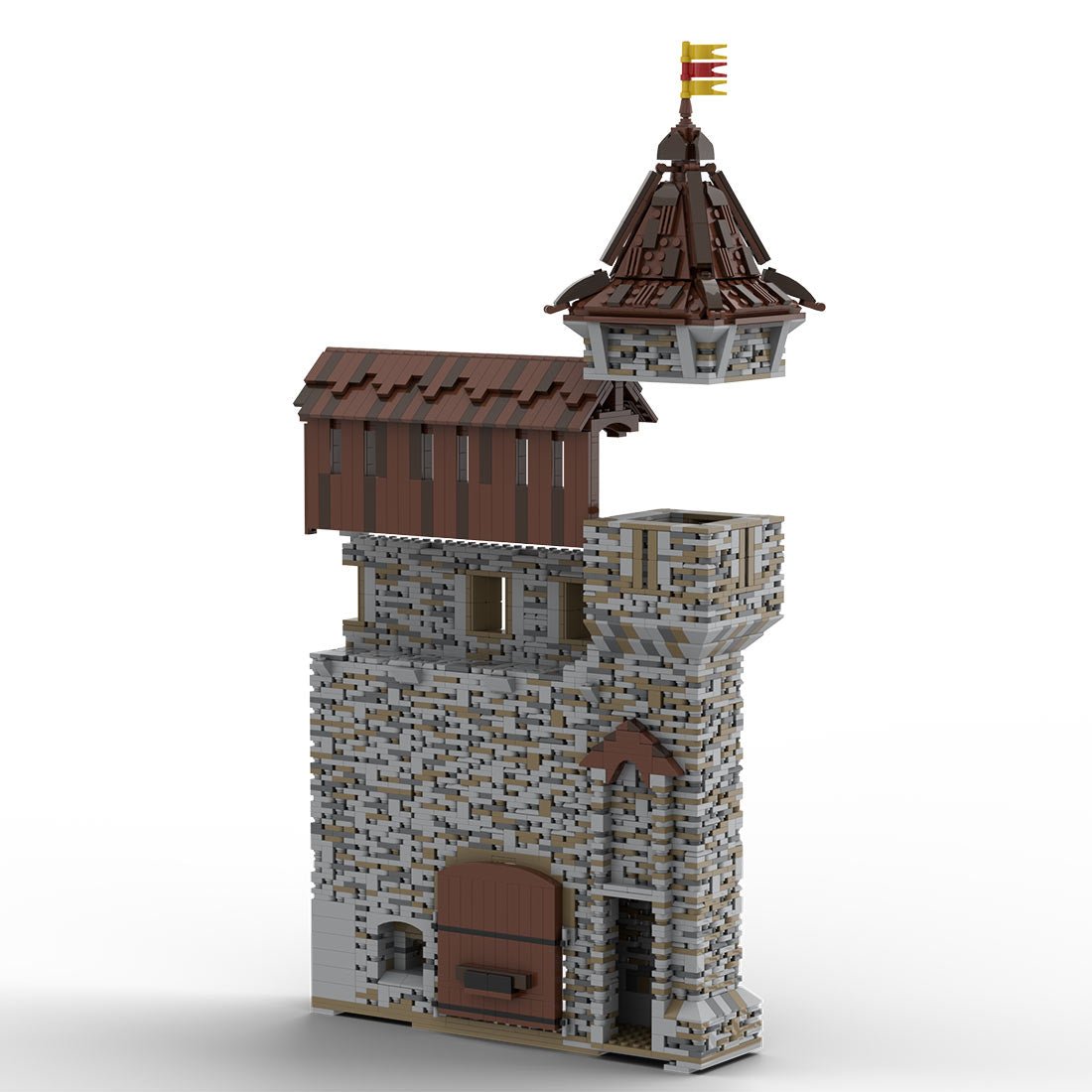 MOC - 206483 Building 03 Castle Hohengeroldseck - Outer gate Building Blocks - LesDiy - Building Blocks