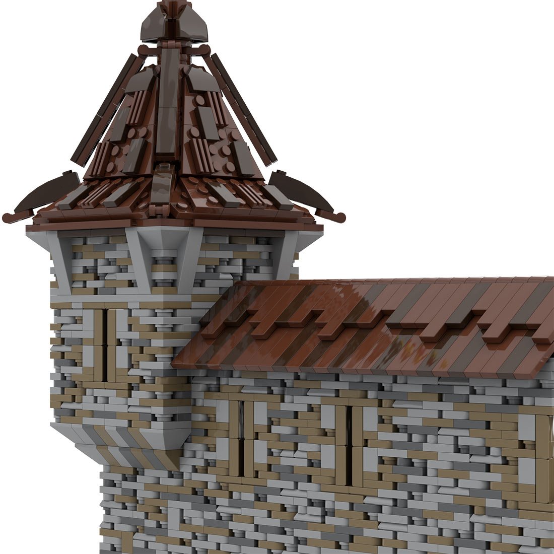 MOC - 206483 Building 03 Castle Hohengeroldseck - Outer gate Building Blocks - LesDiy - Building Blocks