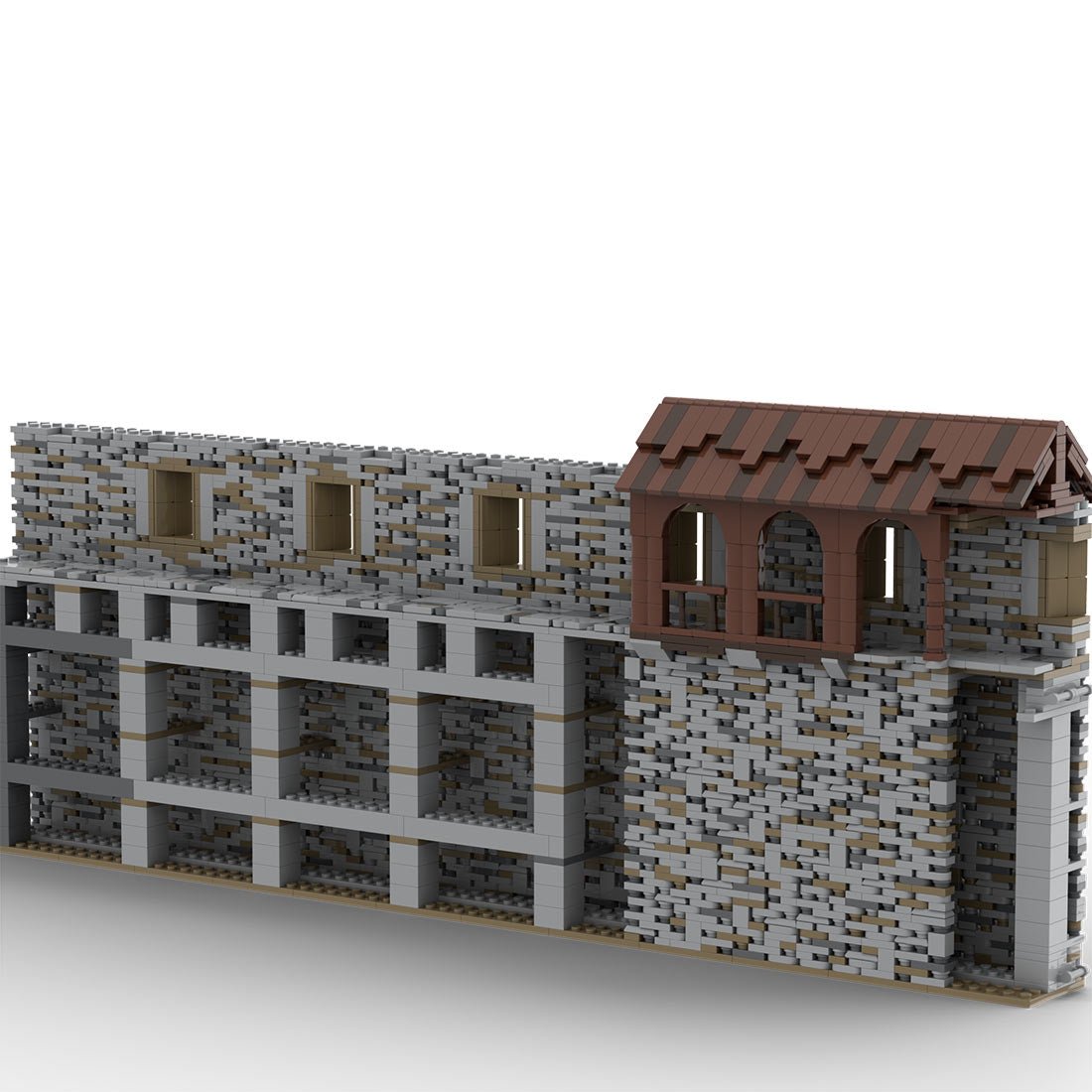 MOC - 206490 Building 04 Castle Hohengeroldseck - Castle Wall Building Blocks - LesDiy - Building Blocks