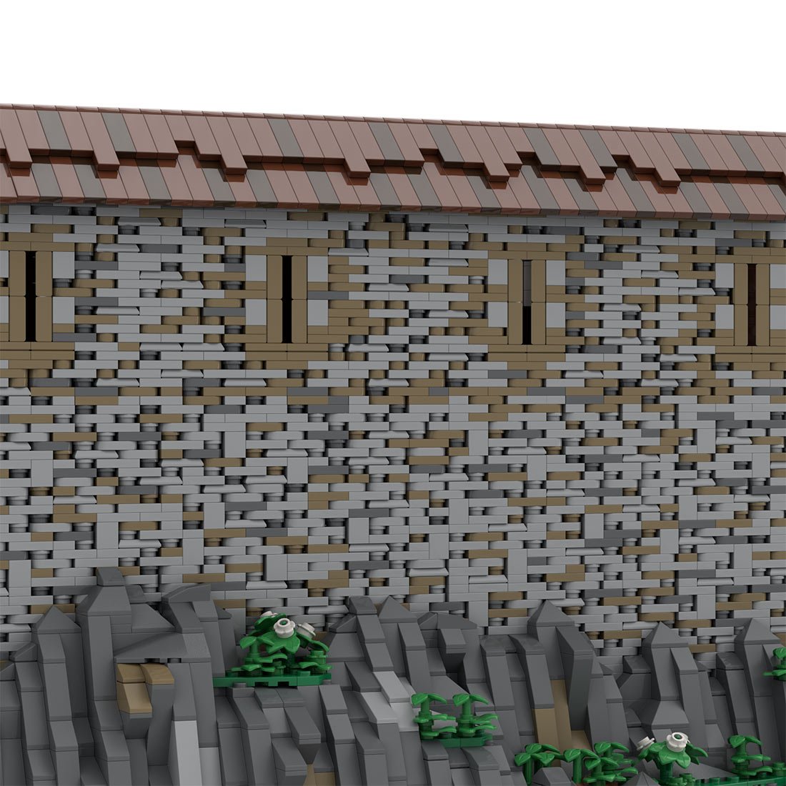 MOC - 207315 Building 05 Castle Hohengeroldseck - Castle Wall Building Blocks - LesDiy - Building Blocks