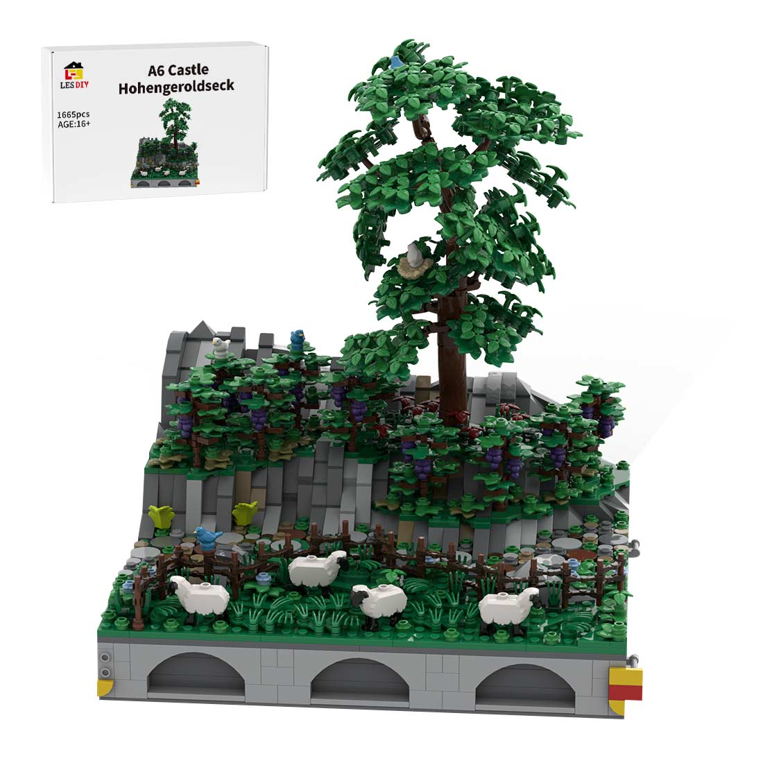 MOC - 207707 A6 Castle Hohengeroldseck Building Blocks - LesDiy - Building Blocks