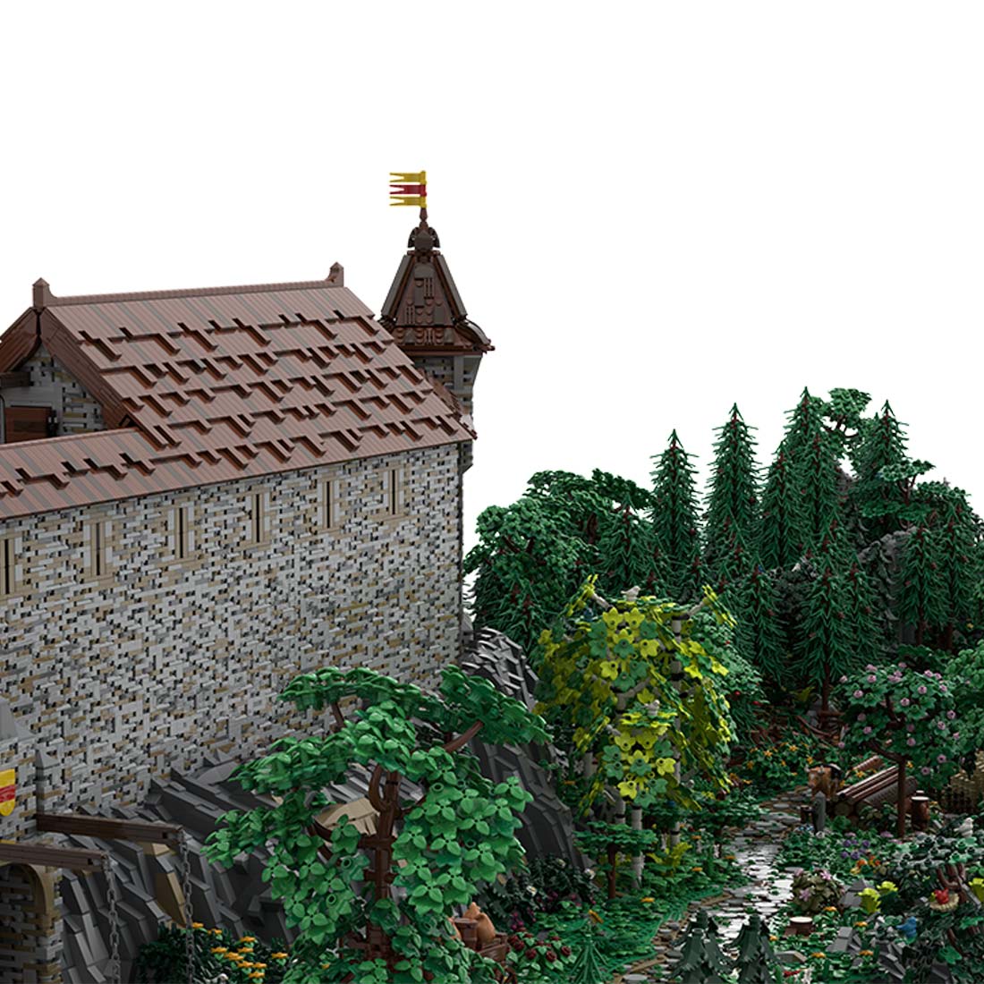 MOC - 207737 Castle Hohengeroldseck Bundle (Castle Part 1 & Landscape Expansion 1) Building Blocks - LesDiy - Building Blocks