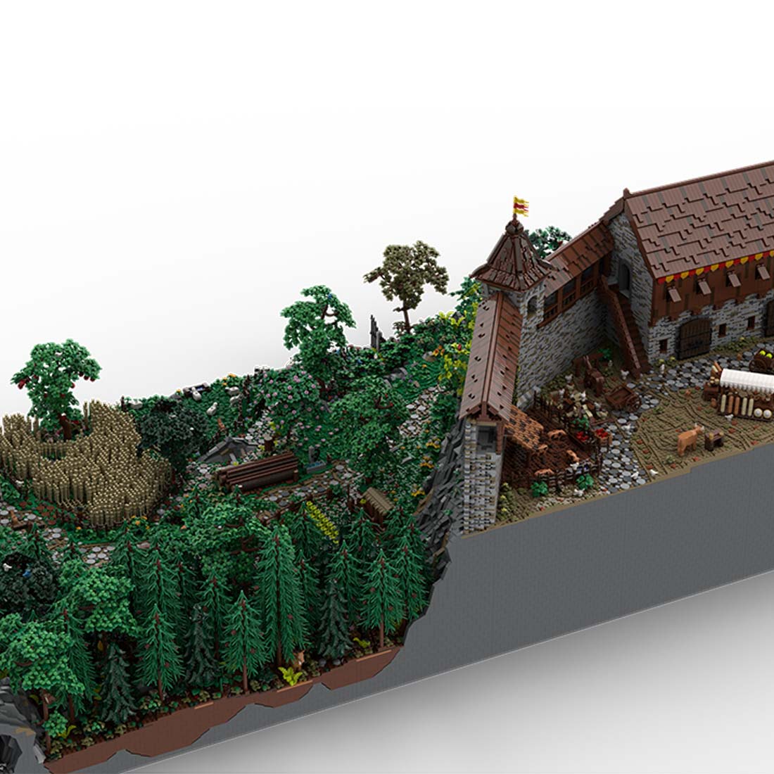 MOC - 207737 Castle Hohengeroldseck Bundle (Castle Part 1 & Landscape Expansion 1) Building Blocks - LesDiy - Building Blocks