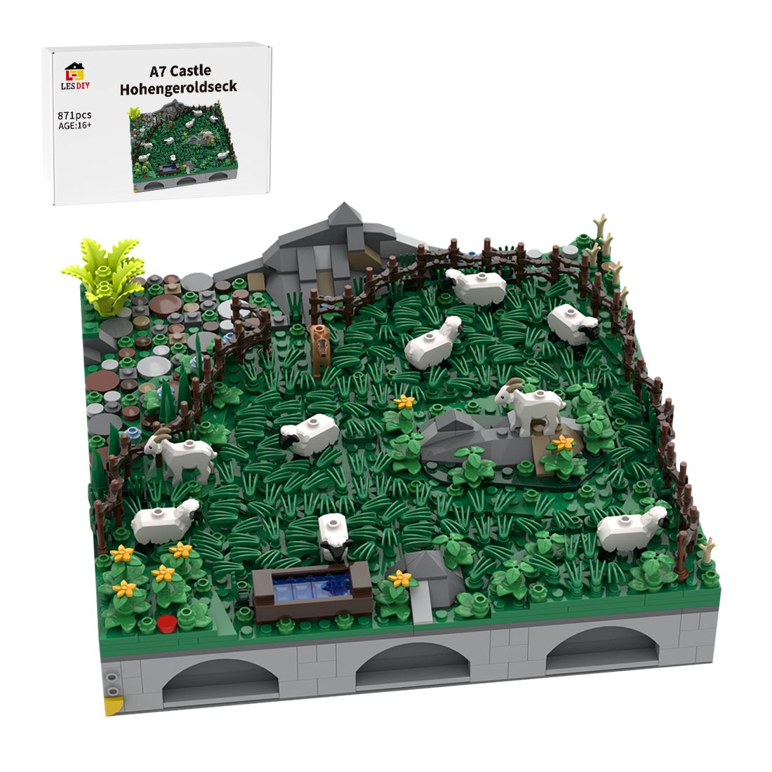 MOC - 207807 A7 Castle Hohengeroldseck Building Blocks - LesDiy - Building Blocks