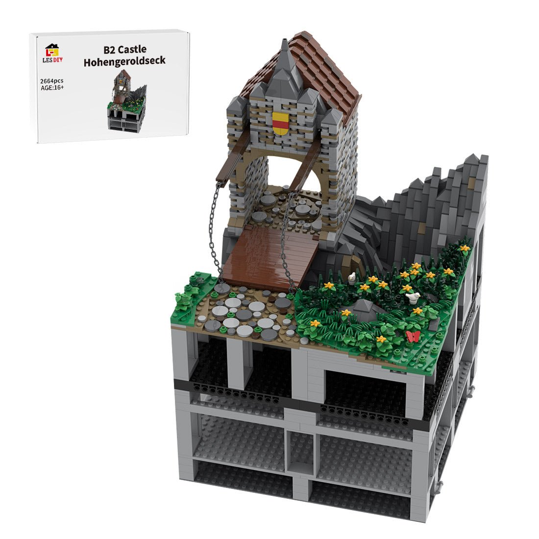 MOC - 207813 B2 Castle Hohengeroldseck Building Blocks - LesDiy - Building Blocks