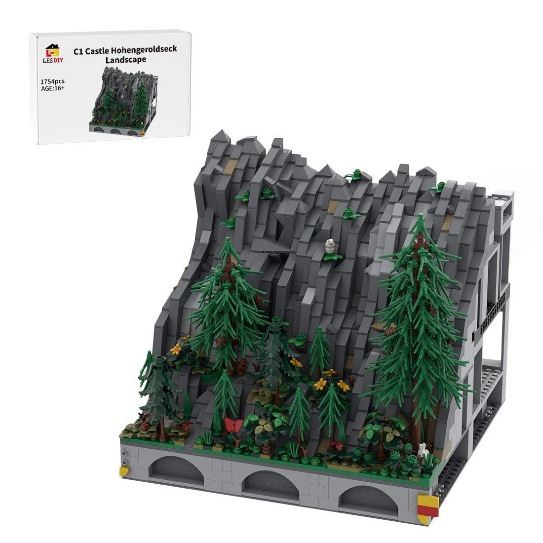 MOC - 207945 C1 Castle Hohengeroldseck Building Blocks - LesDiy - Building Blocks