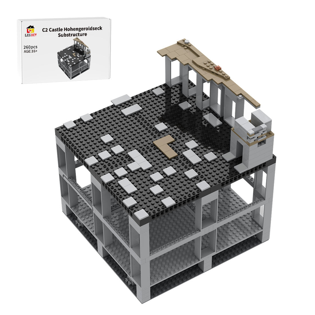 MOC - 207947 C2 Castle Hohengeroldseck Building Blocks - LesDiy - Building Blocks