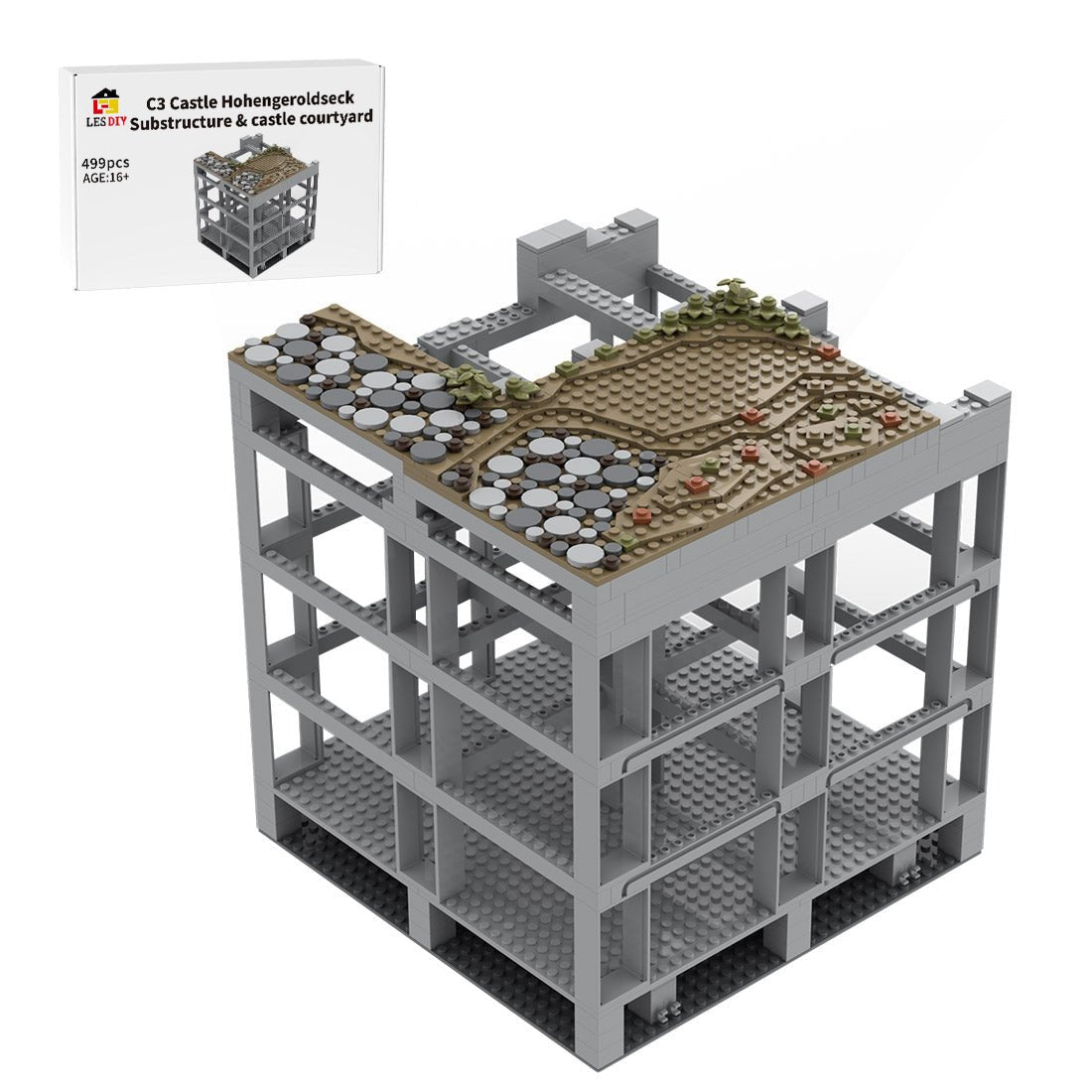 MOC - 207950 C4 Castle Hohengeroldseck Building Blocks - LesDiy - Building Blocks