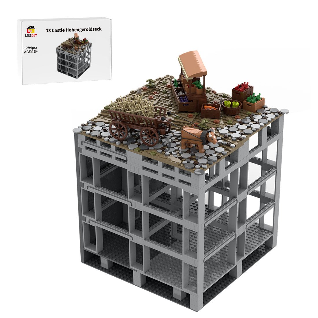 MOC - 207997 D3 Castle Hohengeroldseck Building Blocks - LesDiy - Building Blocks