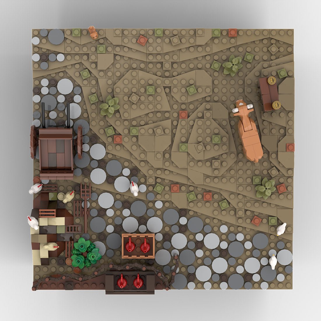 MOC - 208001 D5 Castle Hohengeroldseck Building Blocks - LesDiy - Building Blocks