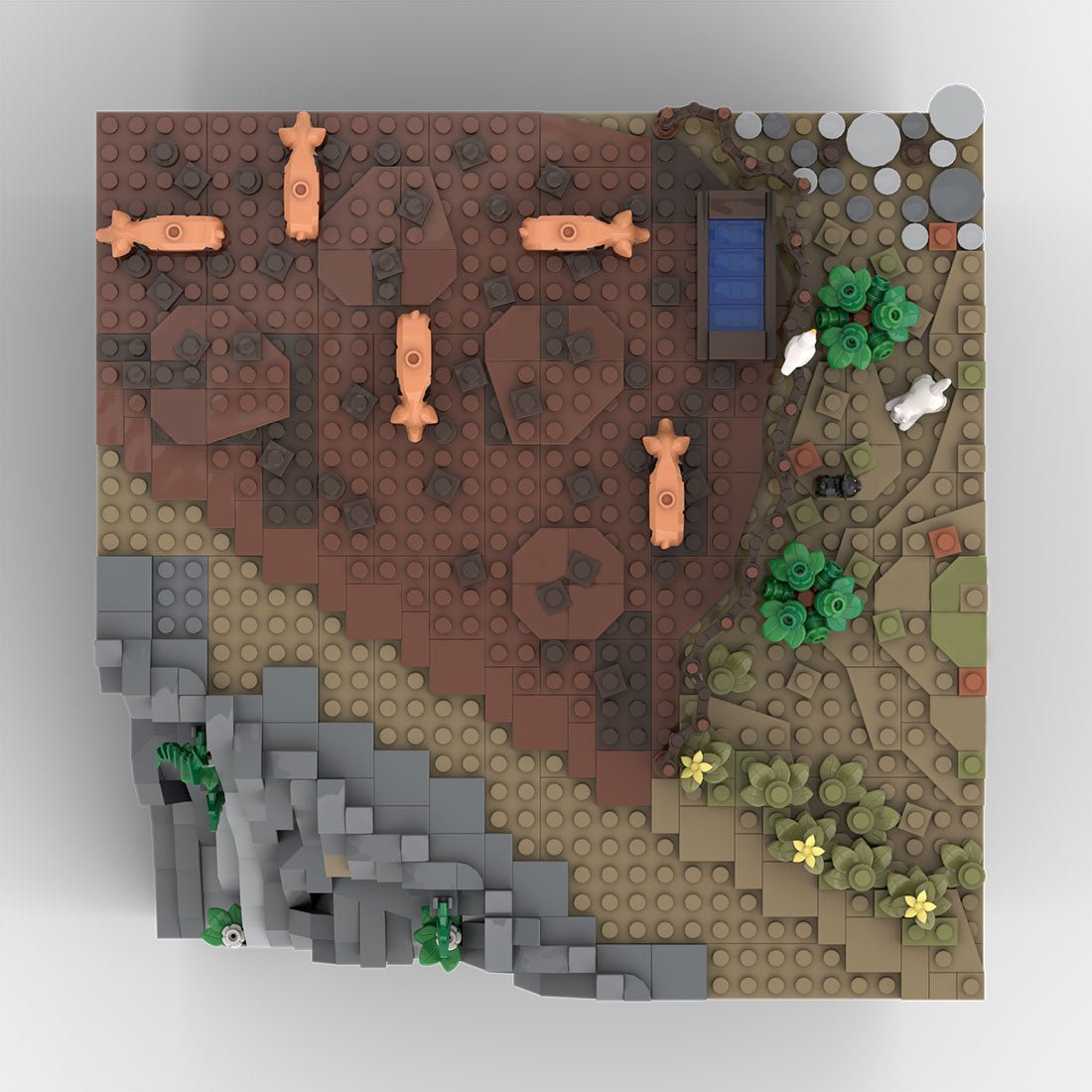 MOC - 208002 D6 Castle Hohengeroldseck Building Blocks - LesDiy - Building Blocks