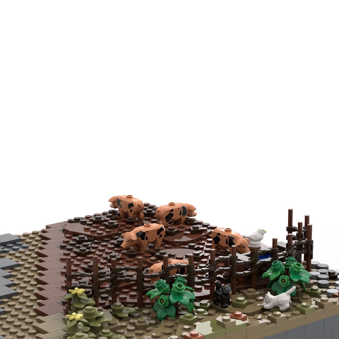 MOC - 208002 D6 Castle Hohengeroldseck Building Blocks - LesDiy - Building Blocks