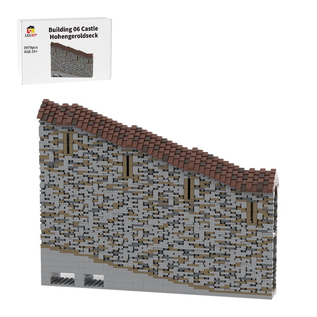 MOC - 208136 Building 06 Castle Hohengeroldseck - Castle Wall Building Blocks - LesDiy - Building Blocks