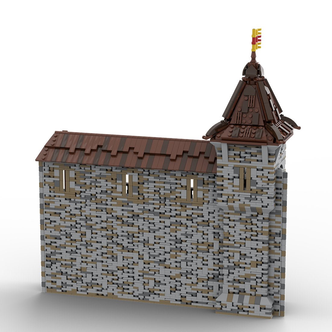 MOC - 208137 Building 07 Castle Hohengeroldseck - Castle Wall Building Blocks - LesDiy - Building Blocks
