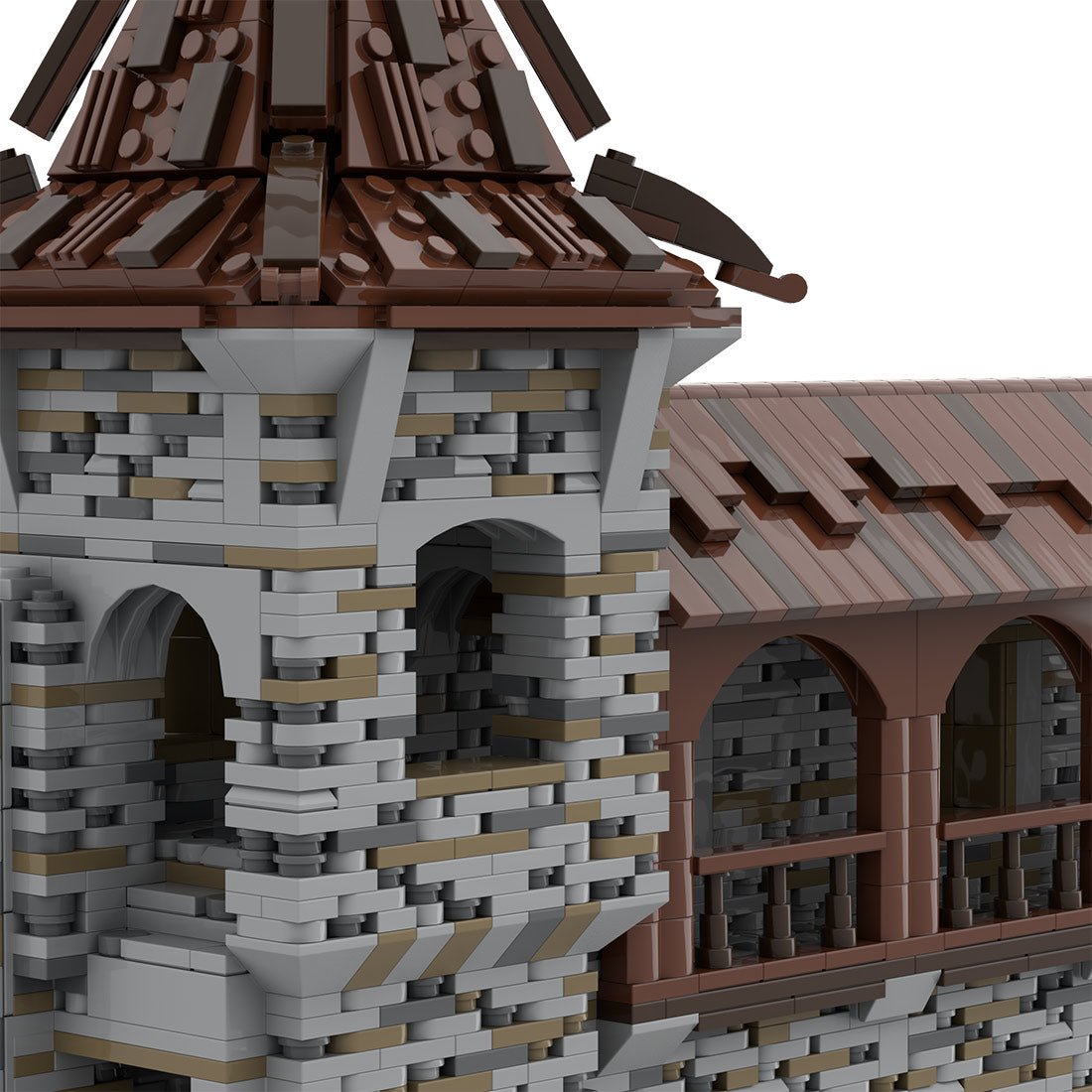 MOC - 208137 Building 07 Castle Hohengeroldseck - Castle Wall Building Blocks - LesDiy - Building Blocks