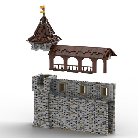 MOC - 208137 Building 07 Castle Hohengeroldseck - Castle Wall Building Blocks - LesDiy - Building Blocks