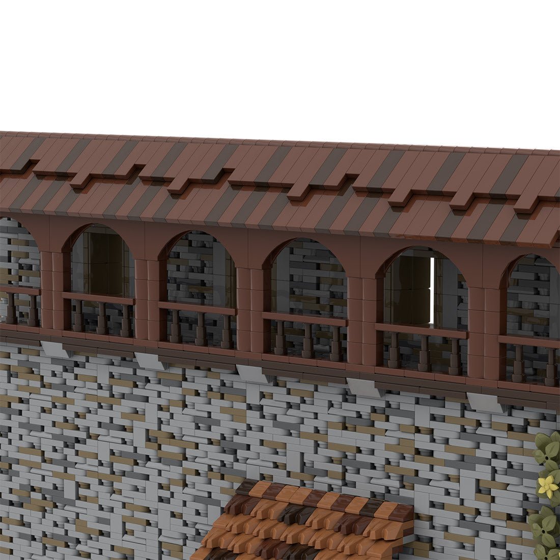 MOC - 208139 Building 08 Castle Hohengeroldseck - Castle Wall Building Blocks - LesDiy - Building Blocks