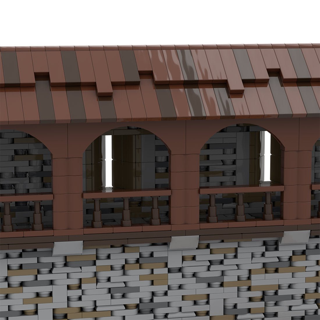 MOC - 208139 Building 08 Castle Hohengeroldseck - Castle Wall Building Blocks - LesDiy - Building Blocks