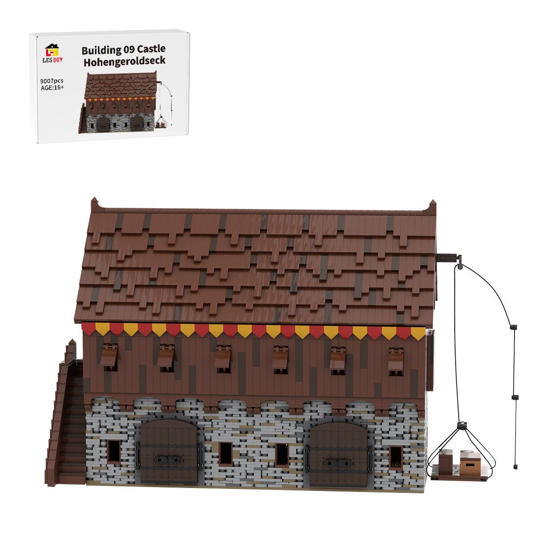 MOC - 208143 Building 09 Castle Hohengeroldseck - Sable & storage Building Blocks - LesDiy - Building Blocks