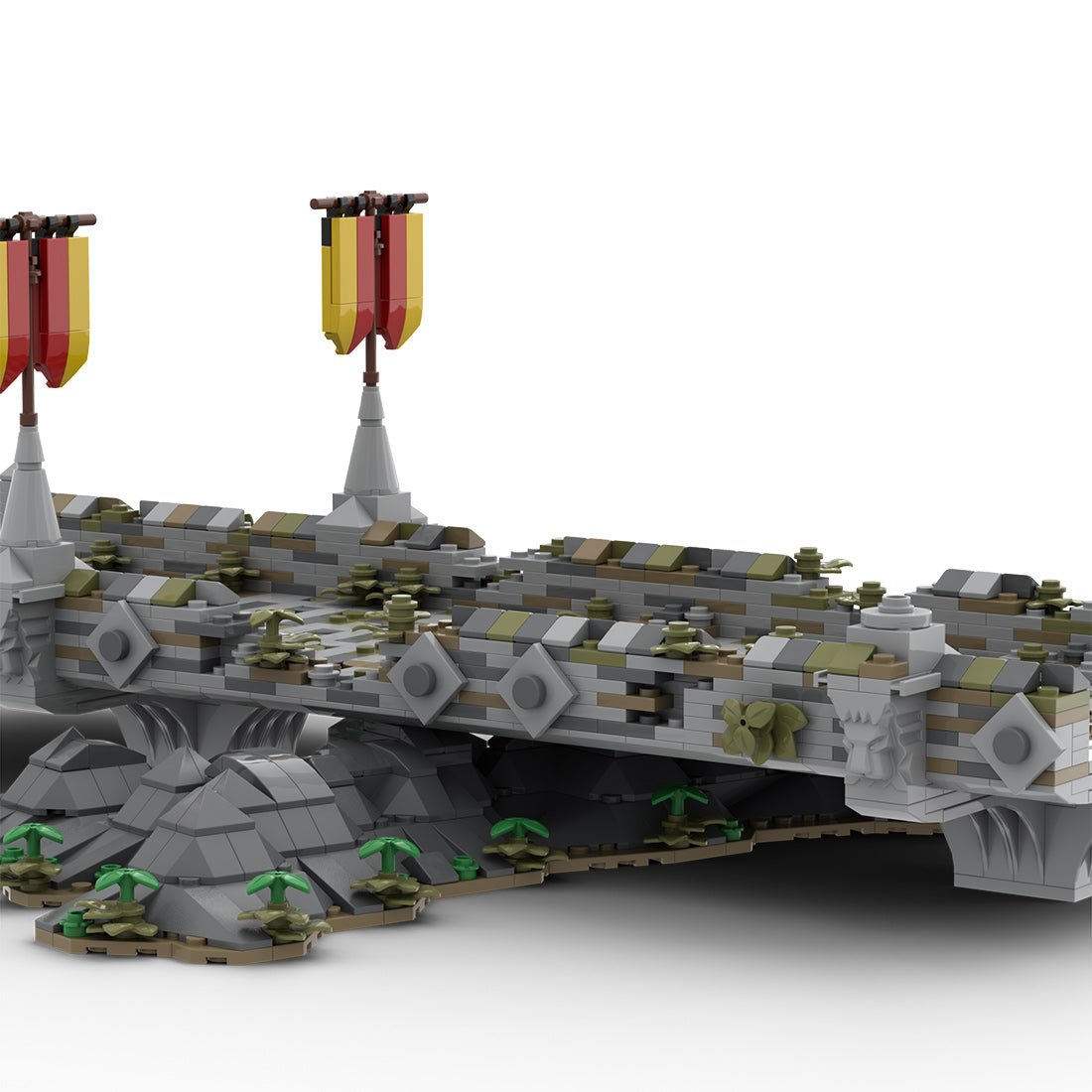 MOC - 208146 Building 10 Castle Hohengeroldseck - Dilapidated Bridge Building Blocks - LesDiy - Building Blocks