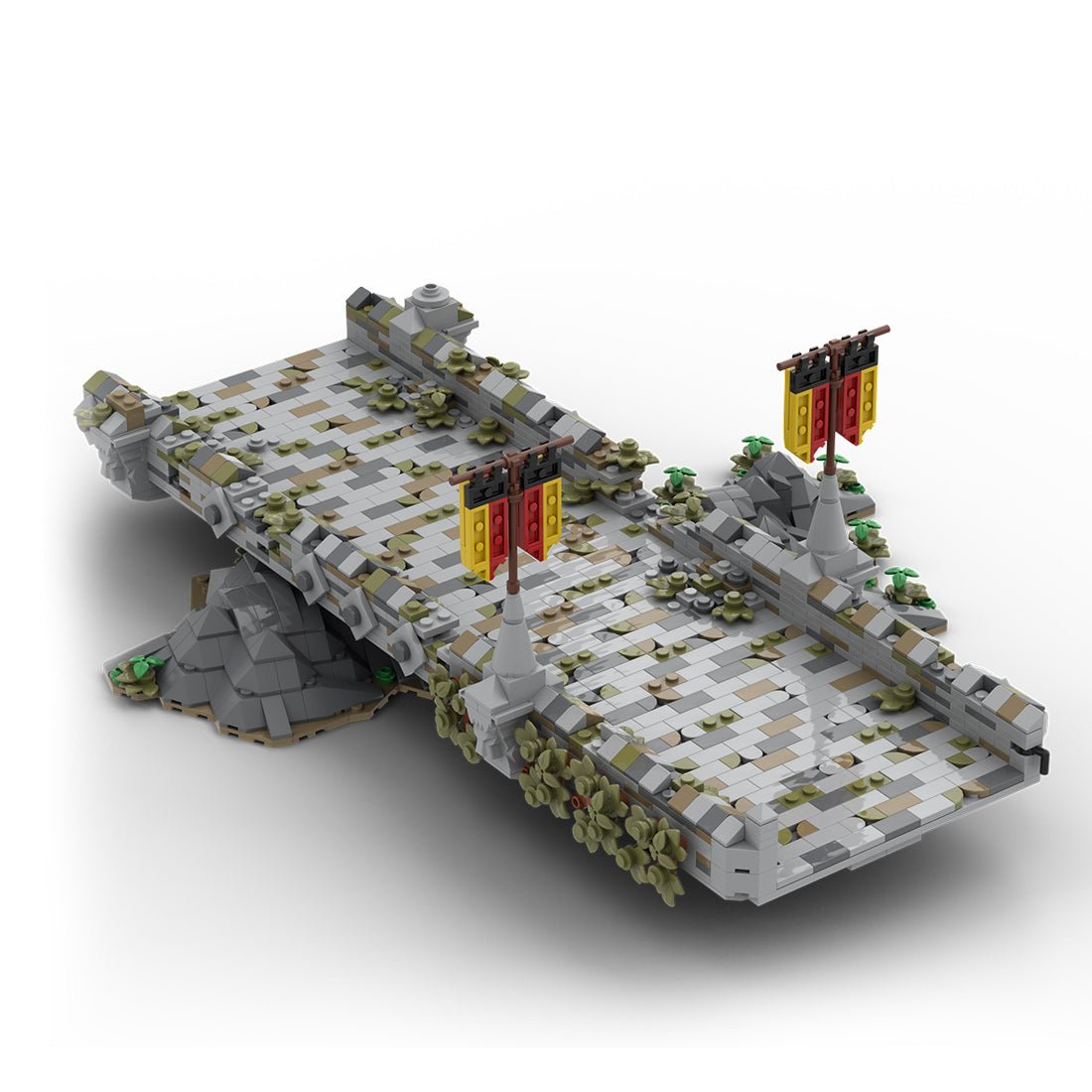 MOC - 208146 Building 10 Castle Hohengeroldseck - Dilapidated Bridge Building Blocks - LesDiy - Building Blocks