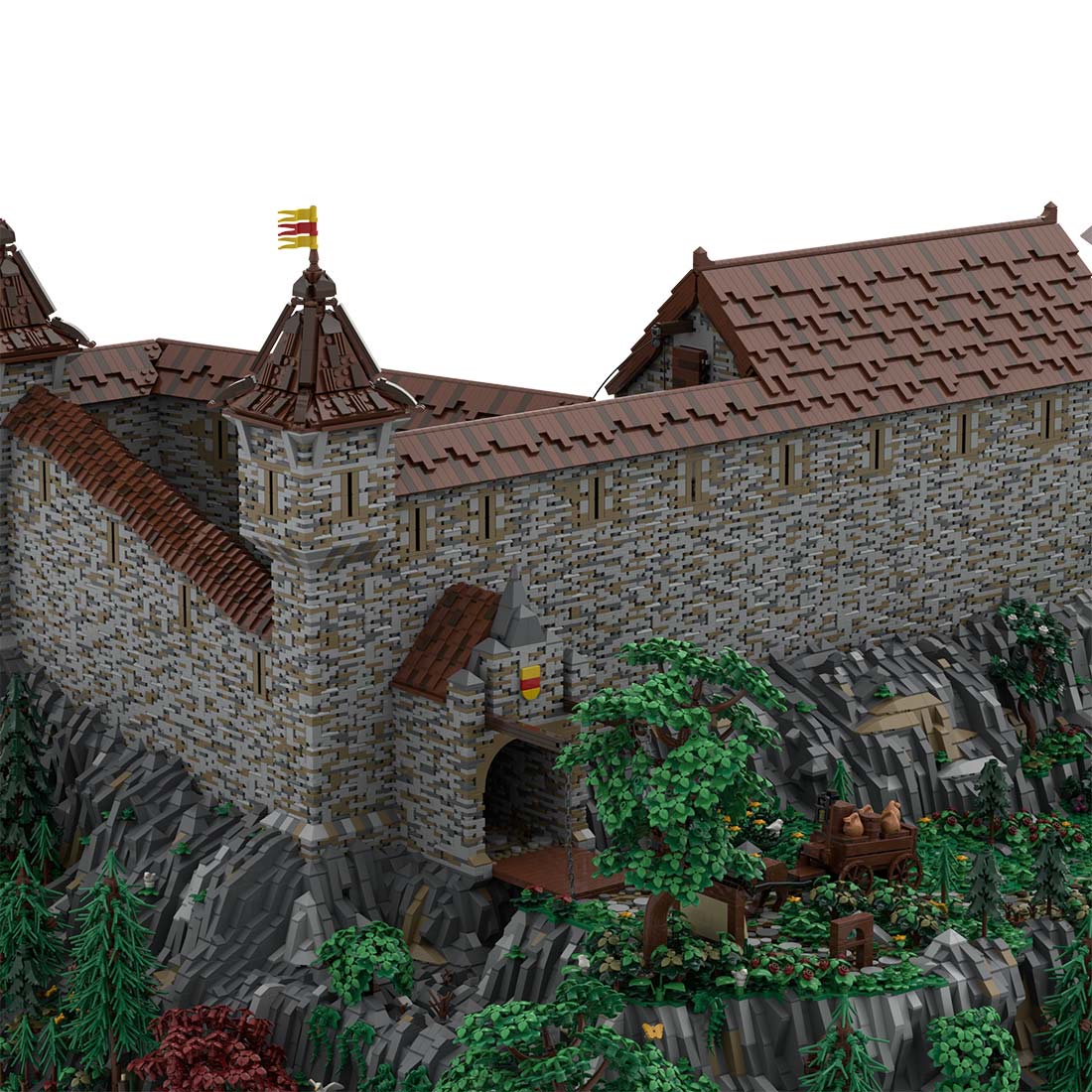 MOC - 208147 Landscape Expansion 1 Bundle - Castle Hohengeroldseck Building Blocks - LesDiy - Building Blocks