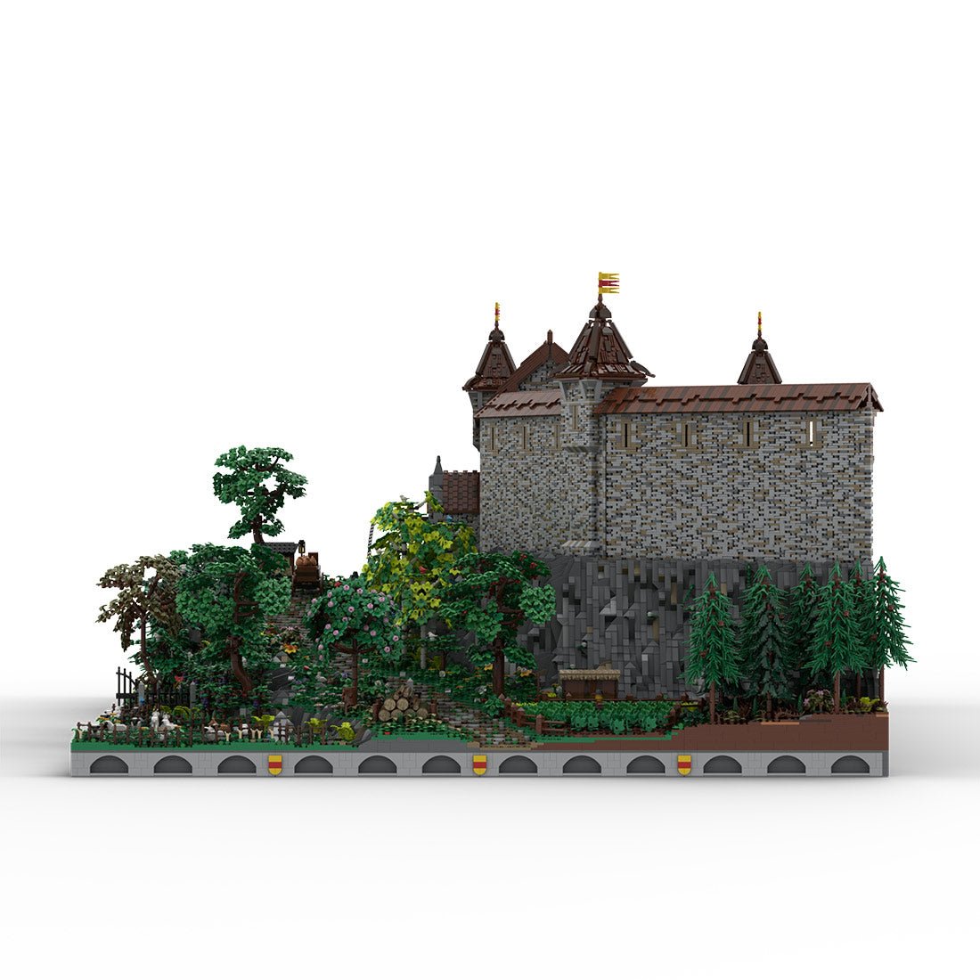 MOC - 208159 Castle Part 1 Bundle - Castle Hohengeroldseck Building Blocks - LesDiy - Building Blocks