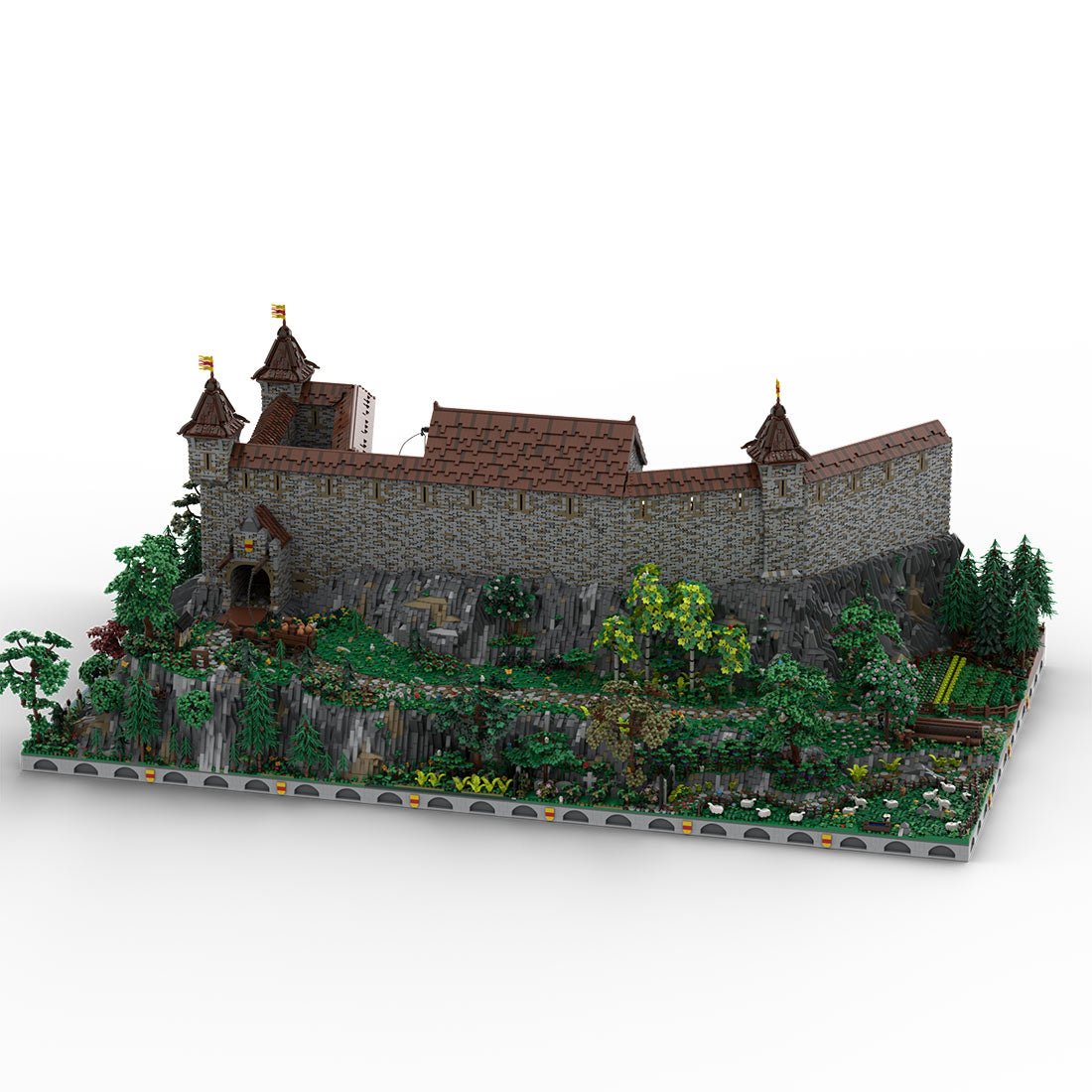 MOC - 208159 Castle Part 1 Bundle - Castle Hohengeroldseck Building Blocks - LesDiy - Building Blocks