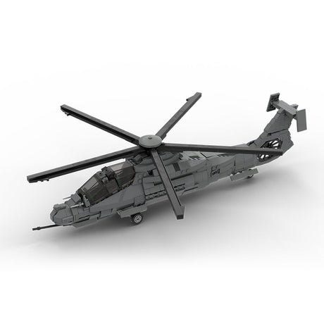 MOC - 208482 1/35 Scale RAH - 66 Comanche Stealth Helicopter Building Blocks Set - LesDiy - Building Blocks