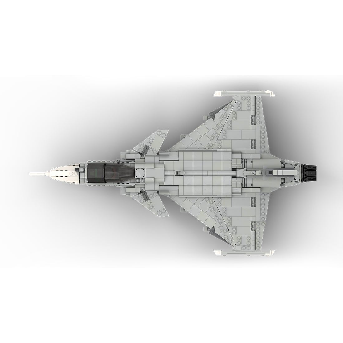 MOC - 210715 Saab | JAS - 39 E GRIPEN - 1:35 Scale Building Blocks - LesDiy - Building Blocks