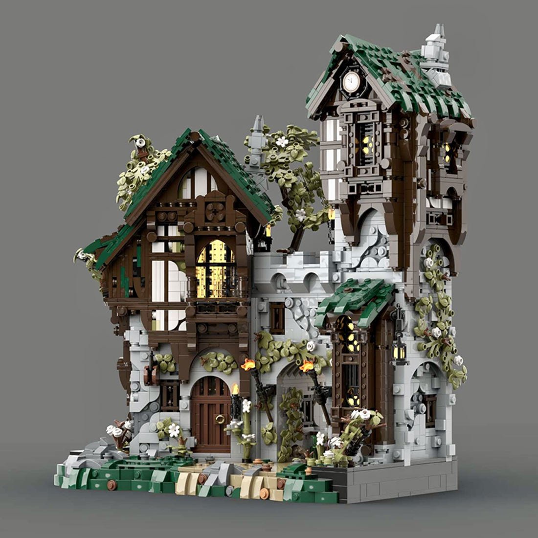 MOC - 211440 Gate Keepers - Medieval Fantasy Display Series Building Blocks - LesDiy - Building Blocks