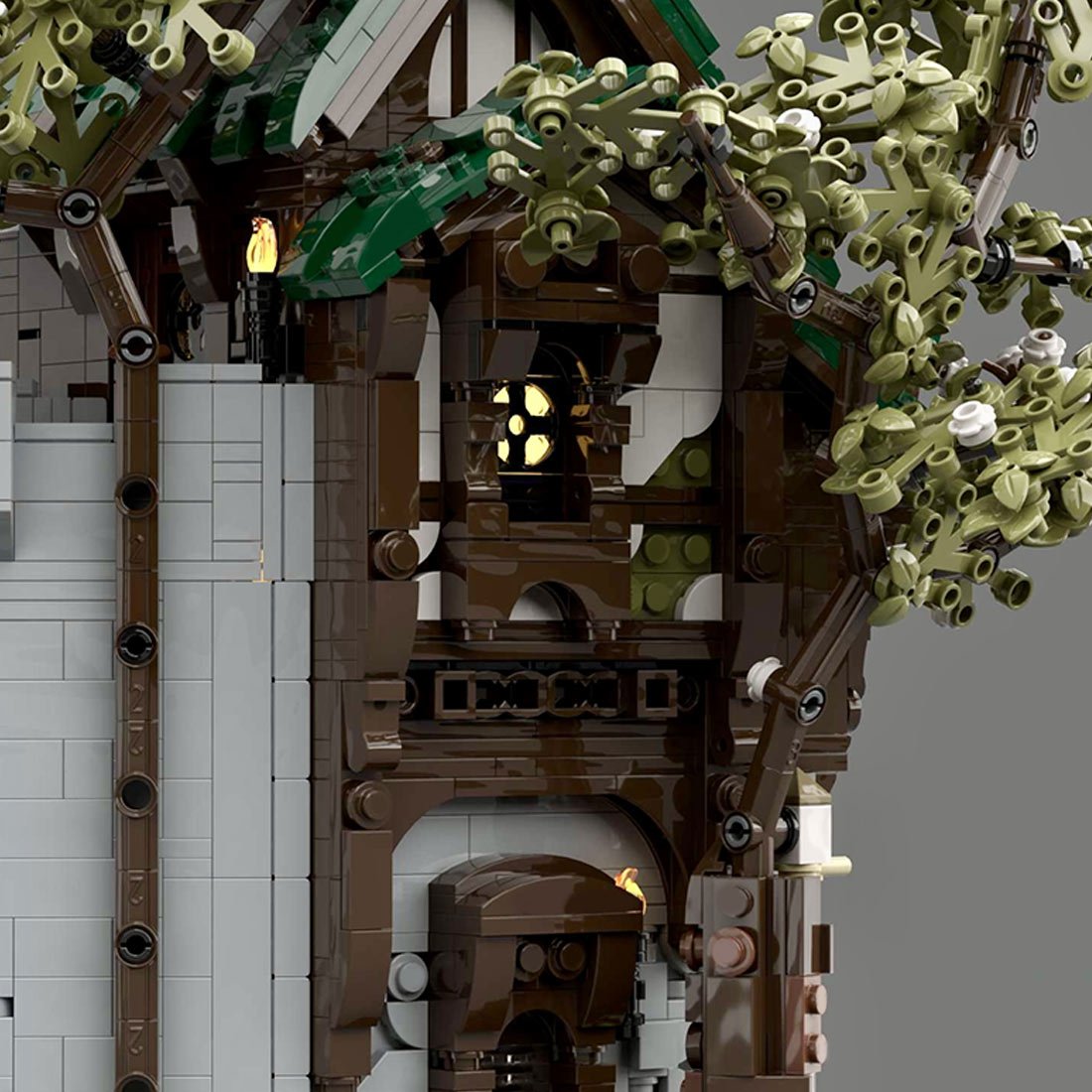 MOC - 211440 Gate Keepers - Medieval Fantasy Display Series Building Blocks - LesDiy - Building Blocks