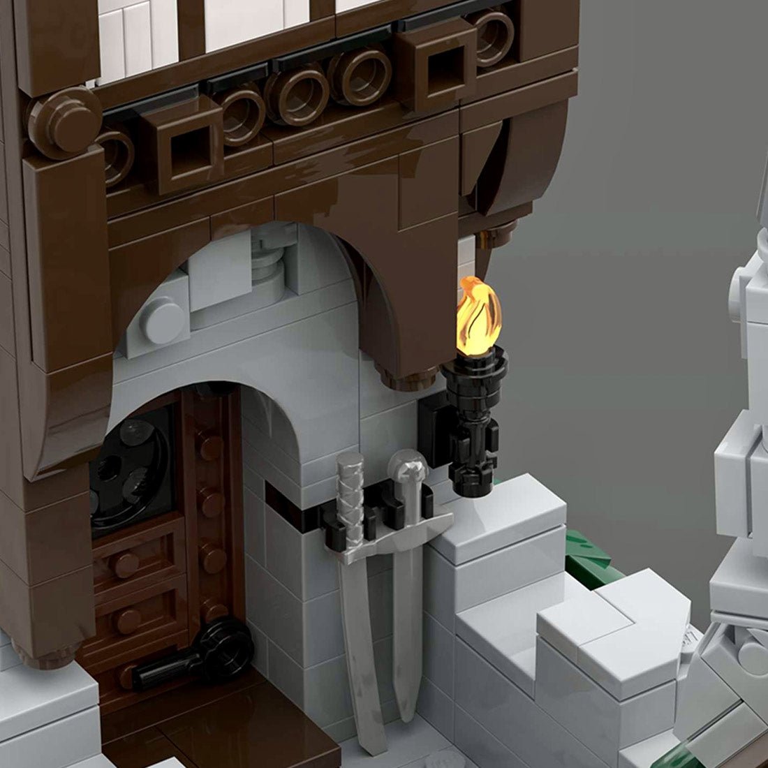 MOC - 211440 Gate Keepers - Medieval Fantasy Display Series Building Blocks - LesDiy - Building Blocks