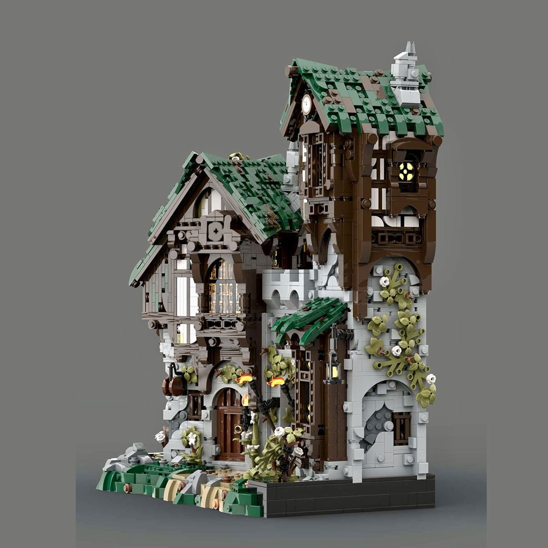 MOC - 211440 Gate Keepers - Medieval Fantasy Display Series Building Blocks - LesDiy - Building Blocks