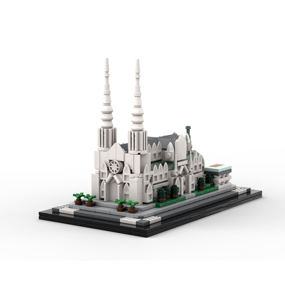 MOC - 212962 St. Patrick's Cathedral 1:800 Scale Building Blocks - LesDiy - Building Blocks