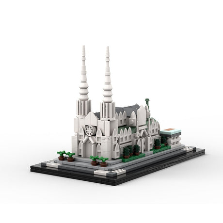 MOC - 212962 St. Patrick's Cathedral 1:800 Scale Building Blocks - LesDiy - Building Blocks