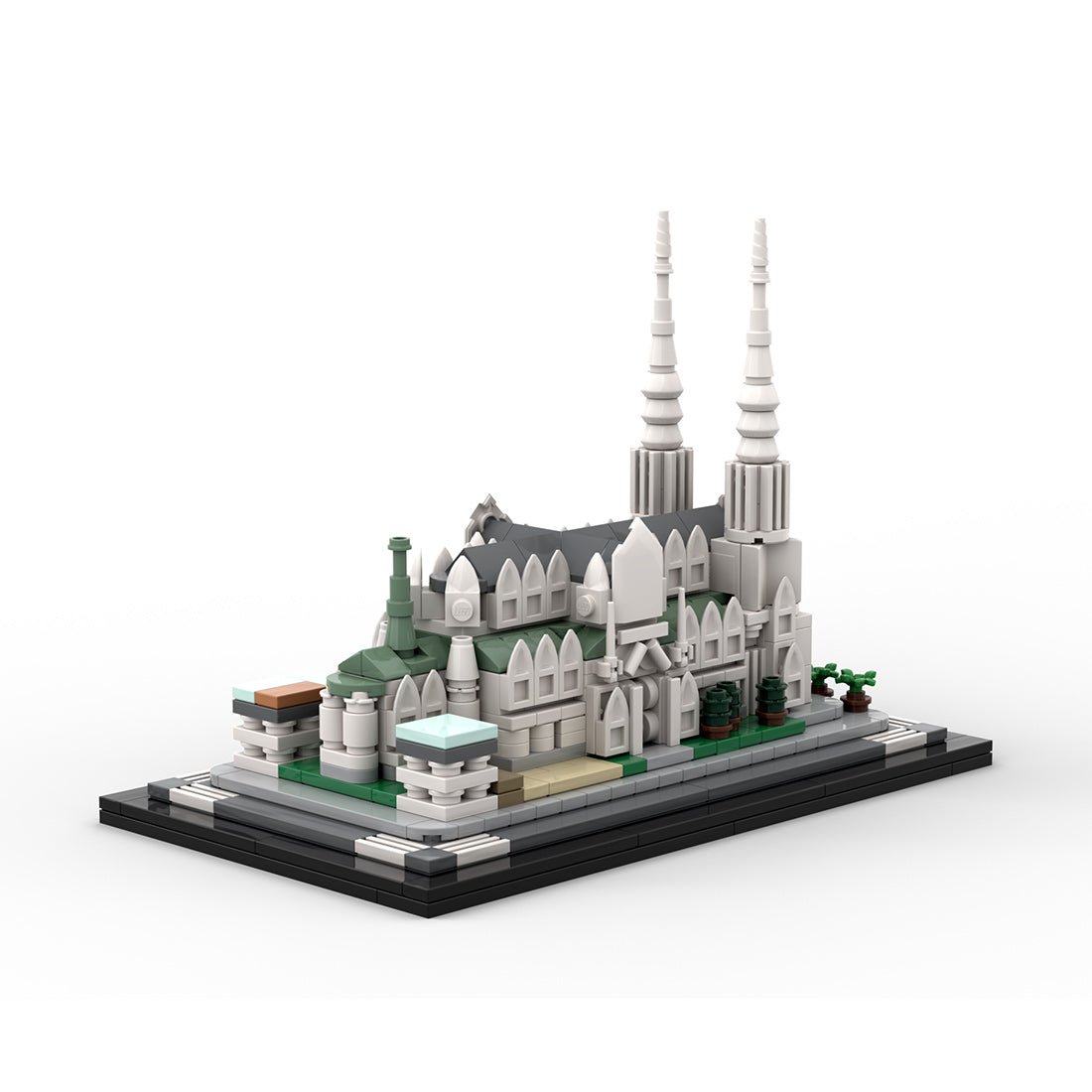 MOC - 212962 St. Patrick's Cathedral 1:800 Scale Building Blocks - LesDiy - Building Blocks