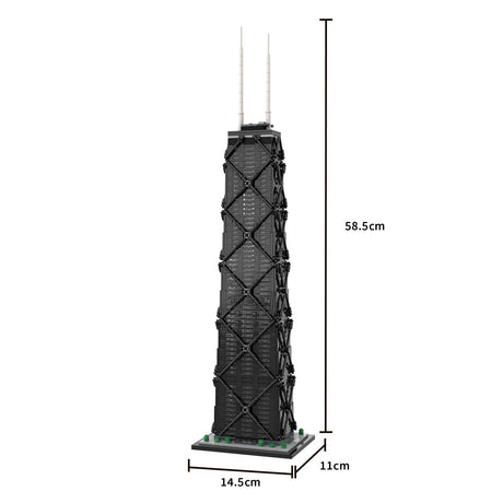 MOC - 213080 John Hancock Center 1:800 Scale Building Blocks - LesDiy - Building Blocks
