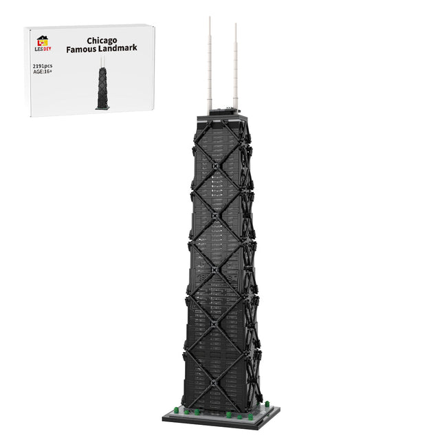 MOC - 213080 John Hancock Center 1:800 Scale Building Blocks - LesDiy - Building Blocks