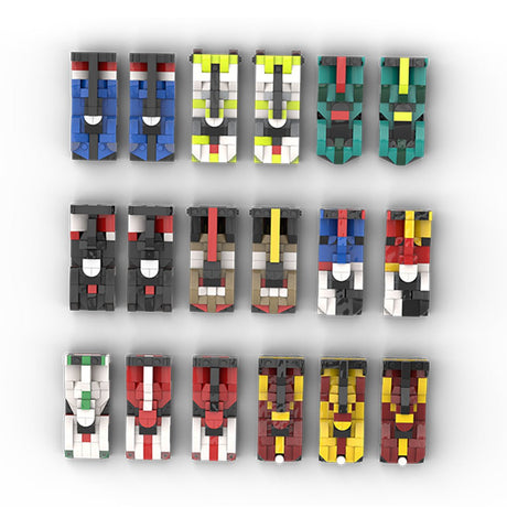 MOC - 213123 2025 WEC Hypercar Grid 5 wide building blocks - LesDiy - building blocks
