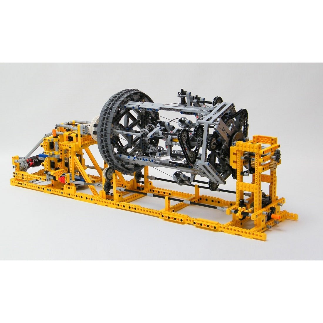 MOC-2142 Nine-Spool Motorized Braiding Machine Building Blocks-LesDiy-MOC-