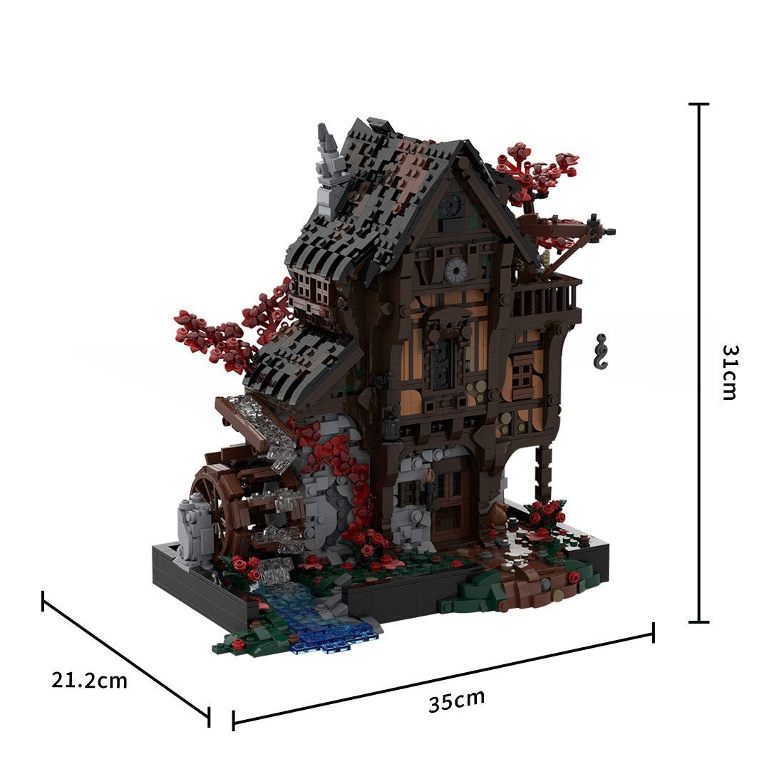 MOC - 214249 Watermill Building Blocks - LesDiy - Building Blocks