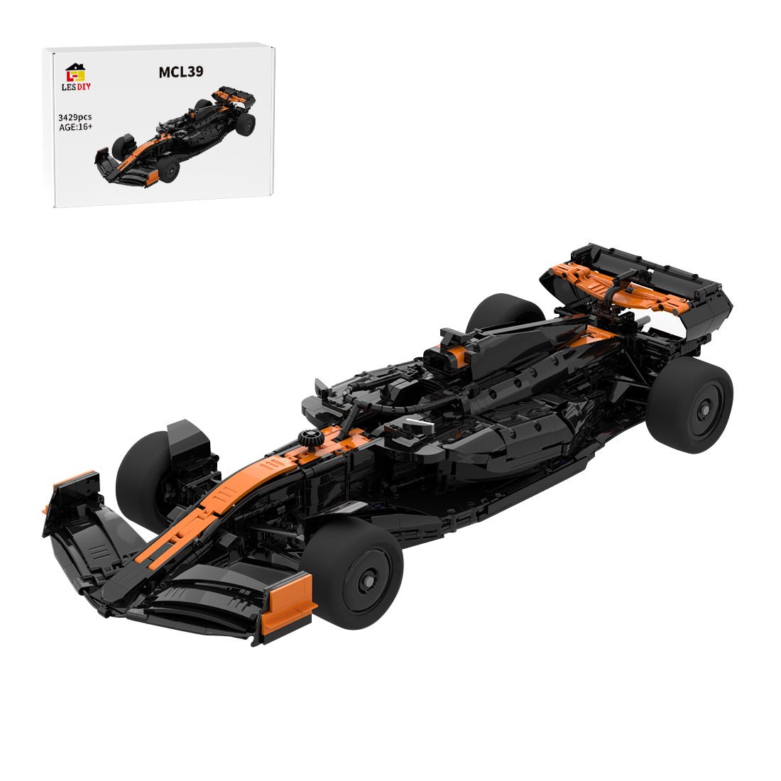MOC - 214297 McLaren F1 MCL39 1:8 Scale Building Blocks - LesDiy - Building Blocks