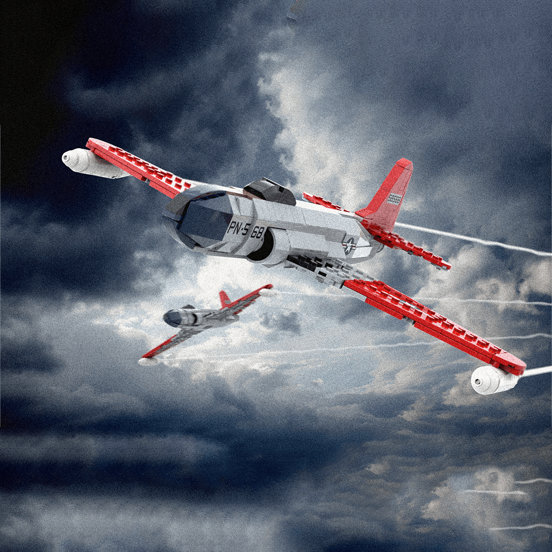 MOC - 214330 1:35 Scale P - 80 Shooting Star Building Blocks - LesDiy - Building Blocks